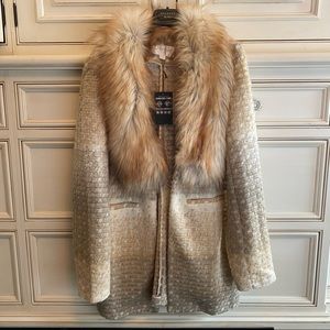 NWT Donna Salyers Faux Fur Jacket